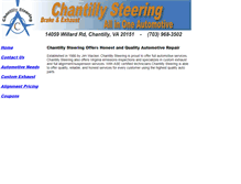 Tablet Screenshot of chantillysteering.com